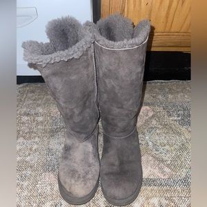 UGG Bailey Bow Tall Grey Women's Size 9 Boots